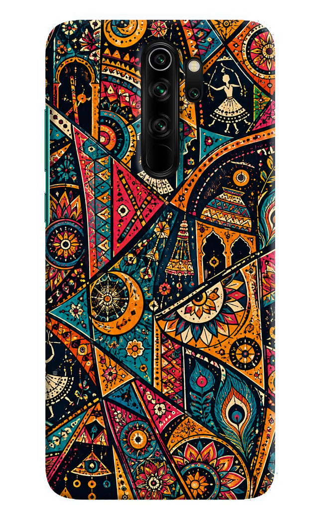 Folk Print Redmi Note 8 Pro Hard Case Back Cover by Casekaro