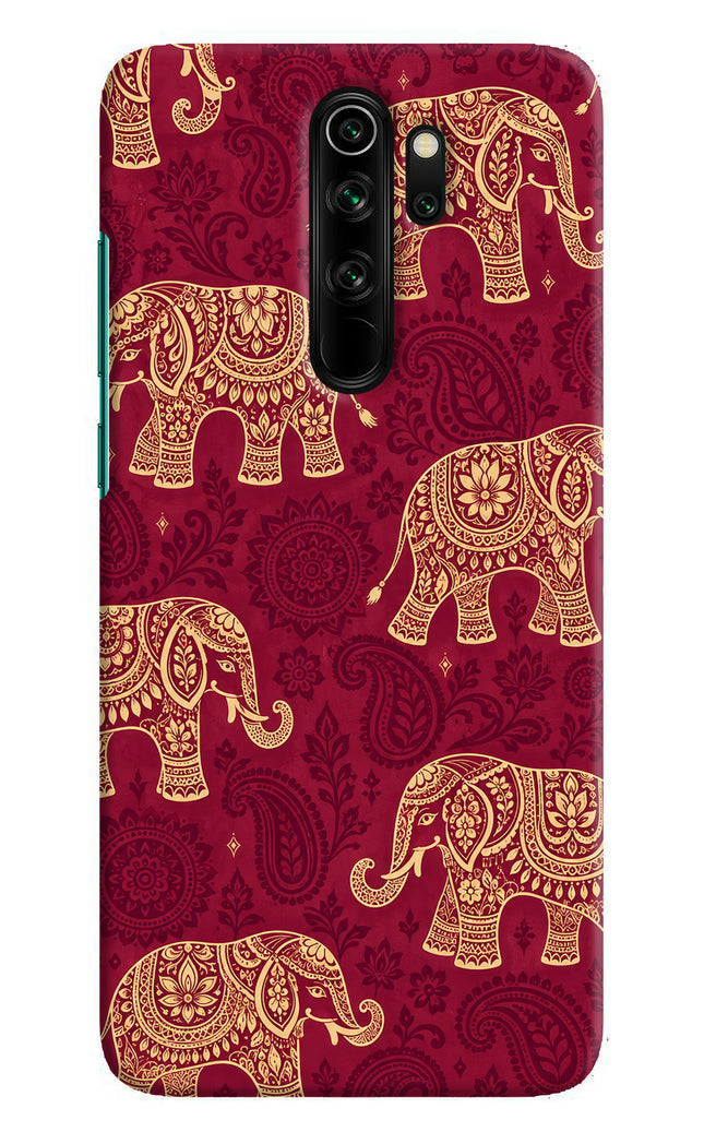 Maroon Elephant Redmi Note 8 Pro Hard Case Back Cover by Casekaro