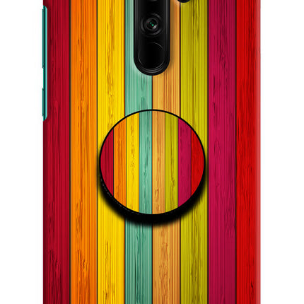 Multicolor Wooden Redmi Note 8 Pro Pop Case by Casekaro
