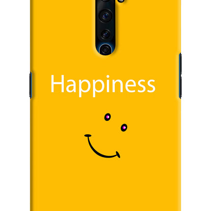 Happiness With Smiley Oppo Reno2 Z Hard Case Back Cover by Casekaro