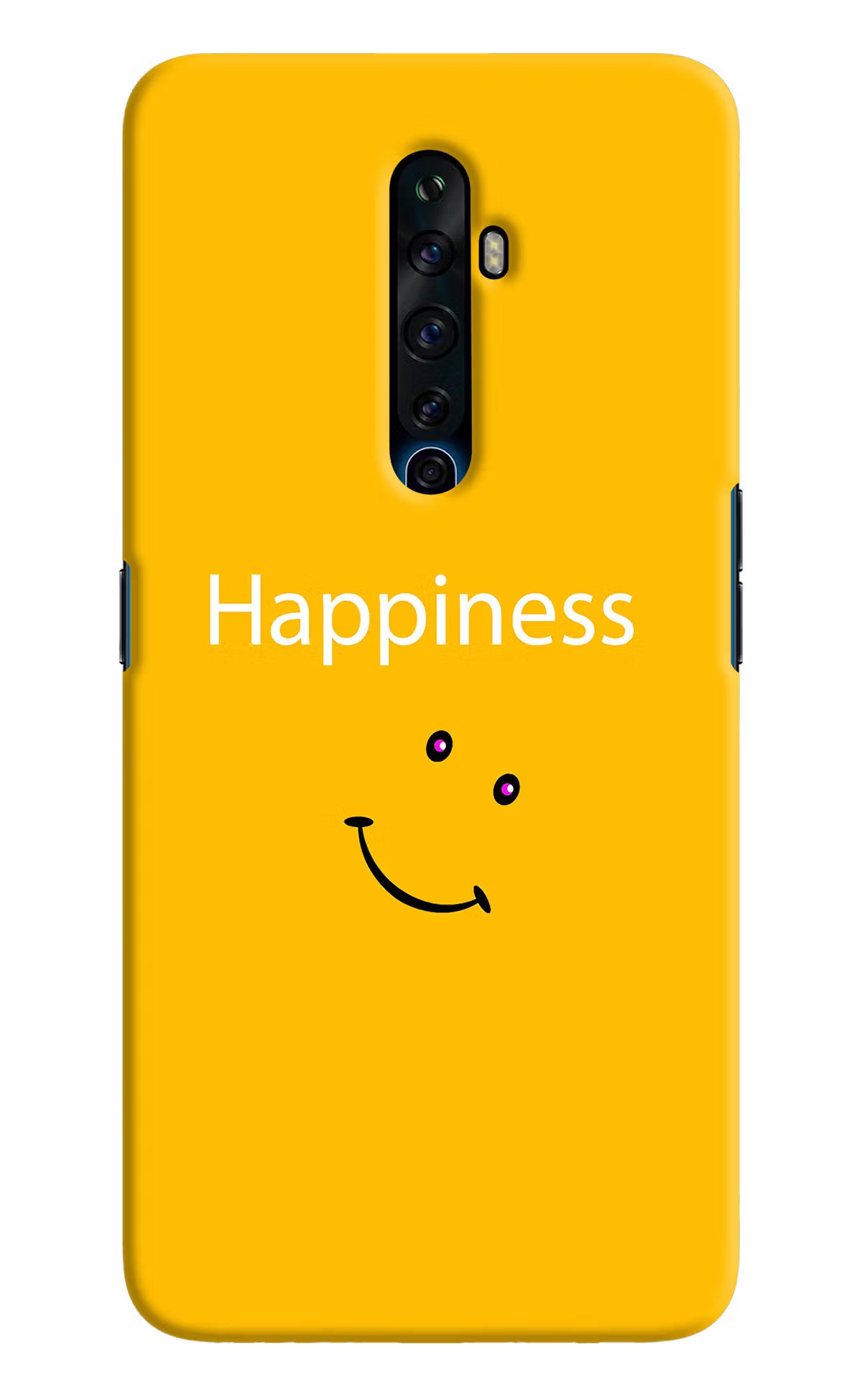 Happiness With Smiley Oppo Reno2 Z Hard Case Back Cover by Casekaro