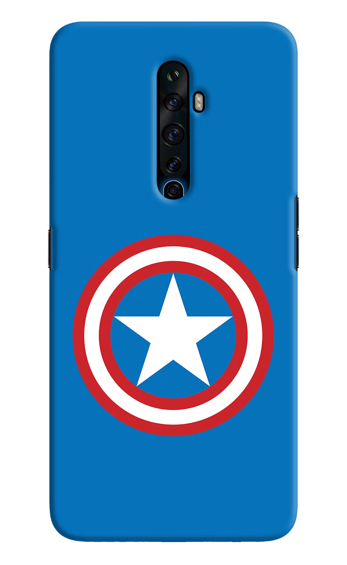 Captain America Logo Oppo Reno2 Z Hard Case Back Cover by Casekaro
