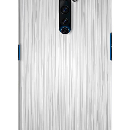 Wooden Grey Texture Oppo Reno2 Z Hard Case Back Cover by Casekaro