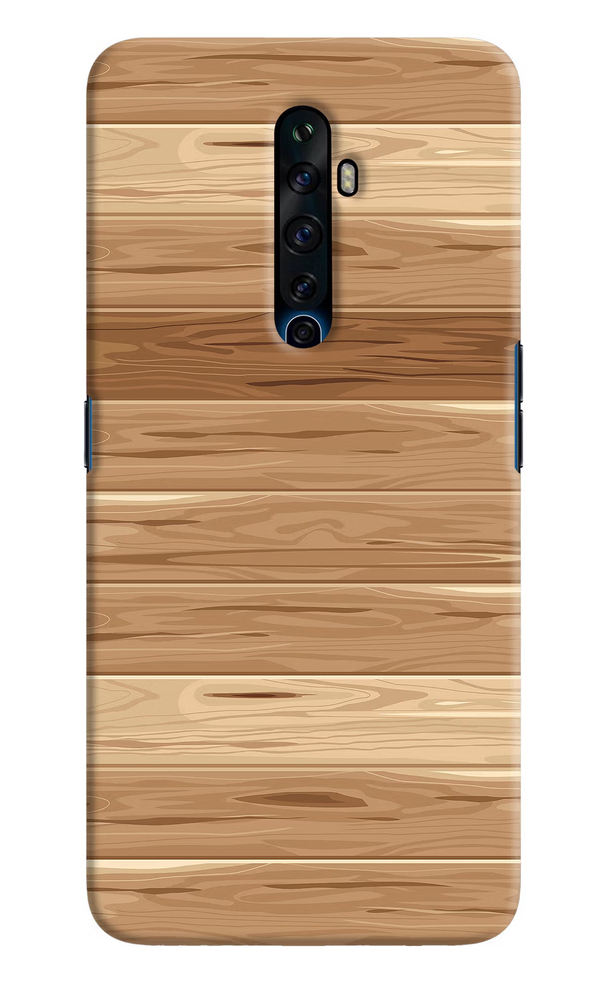 Wooden Vector Oppo Reno2 Z Hard Case Back Cover by Casekaro