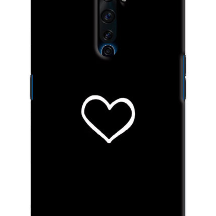 Heart Oppo Reno2 Z Hard Case Back Cover by Casekaro