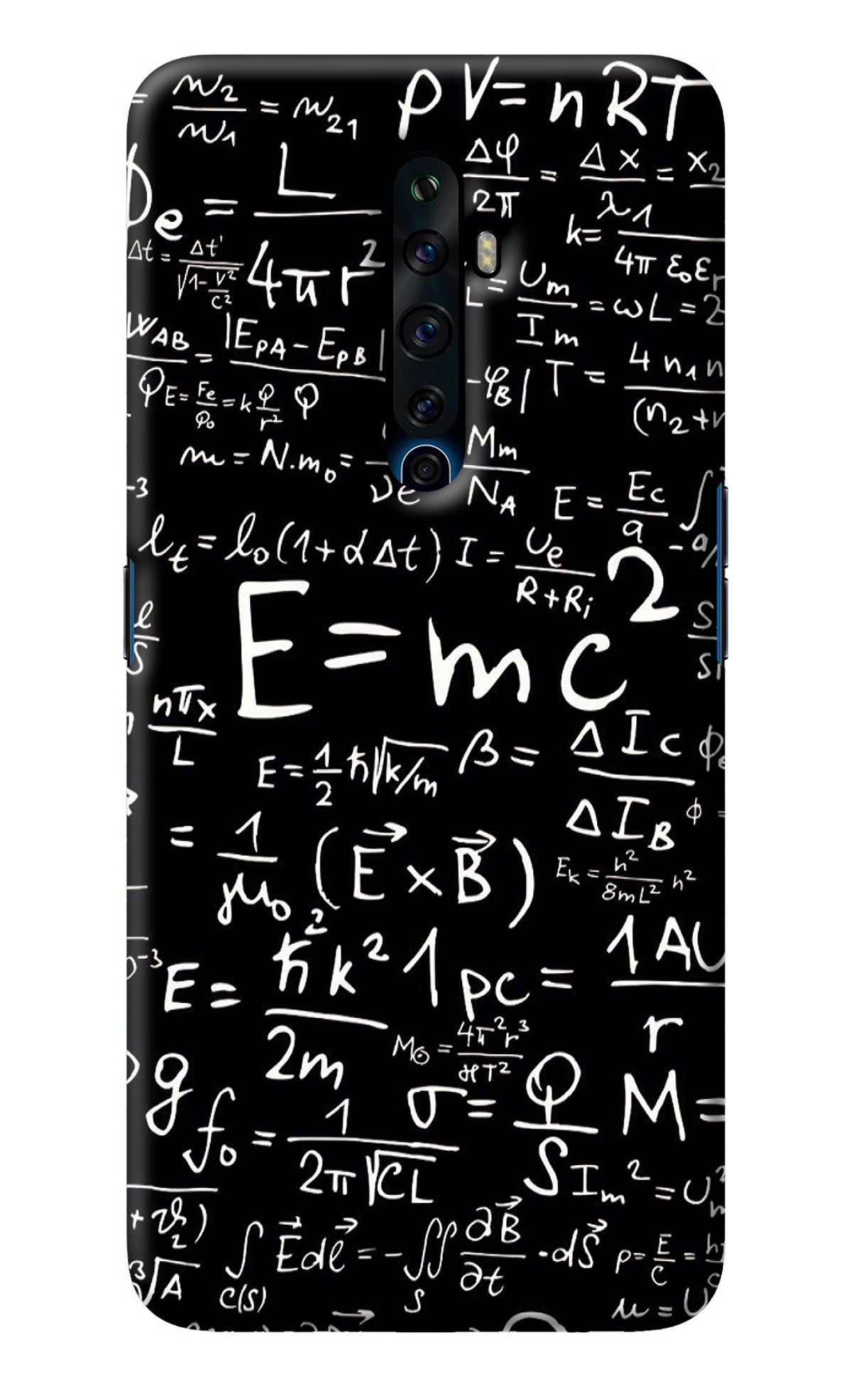 Physics Albert Einstein Formula Oppo Reno2 Z Back Cover