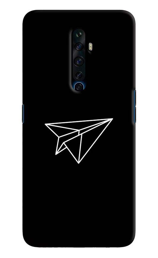 Paper Plane White Oppo Reno2 Z Hard Case Back Cover by Casekaro