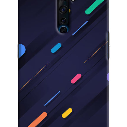 Abstract Design Oppo Reno2 Z Hard Case Back Cover by Casekaro