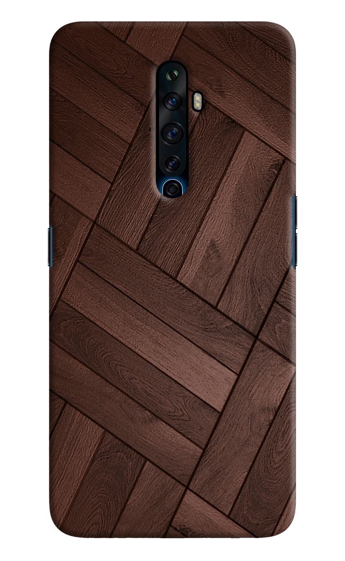 Wooden Texture Design Oppo Reno2 Z Hard Case Back Cover by Casekaro