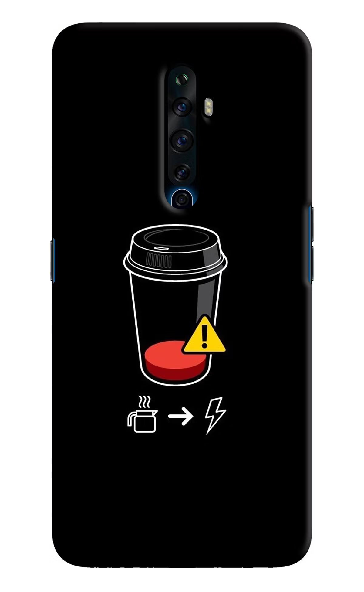 Coffee Oppo Reno2 Z Hard Case Back Cover by Casekaro