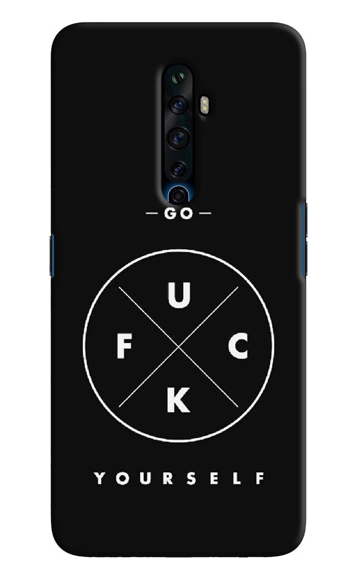 Go Fuck Yourself Oppo Reno2 Z Hard Case Back Cover by Casekaro