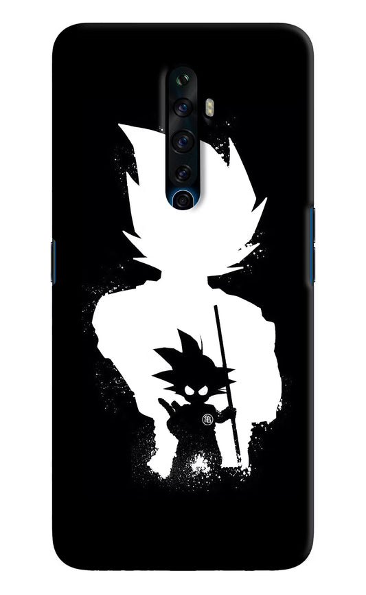 Goku Shadow Oppo Reno2 Z Hard Case Back Cover by Casekaro