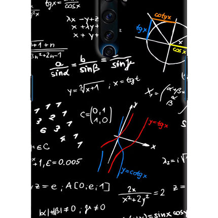 Mathematics Formula Oppo Reno2 Z Hard Case Back Cover by Casekaro