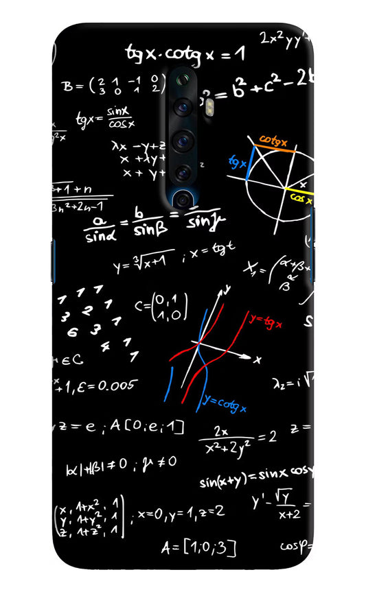 Mathematics Formula Oppo Reno2 Z Hard Case Back Cover by Casekaro