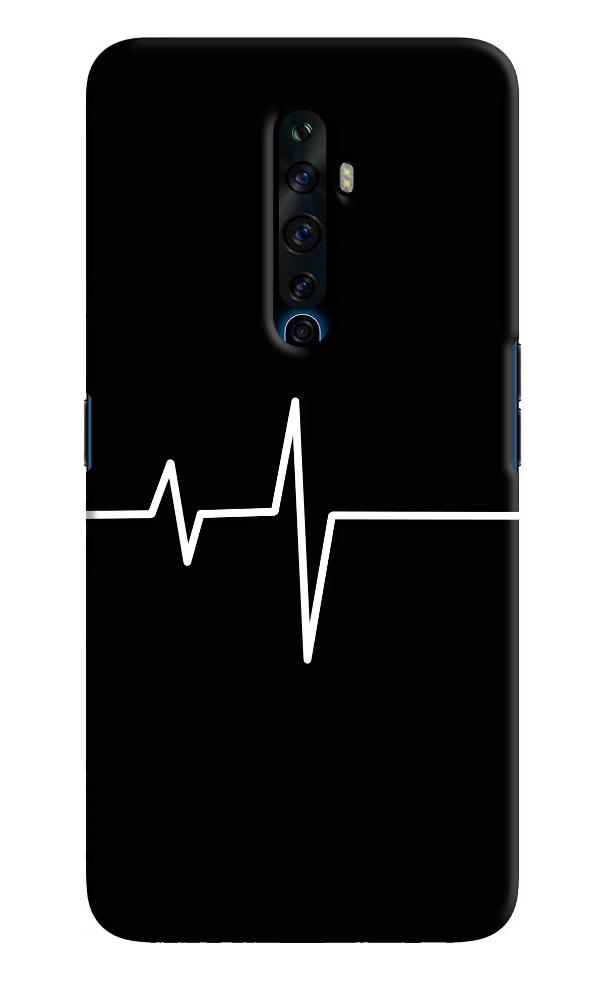 Heart Beats Oppo Reno2 Z Hard Case Back Cover by Casekaro