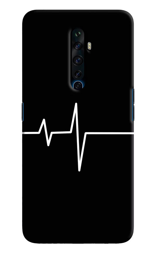 Heart Beats Oppo Reno2 Z Hard Case Back Cover by Casekaro