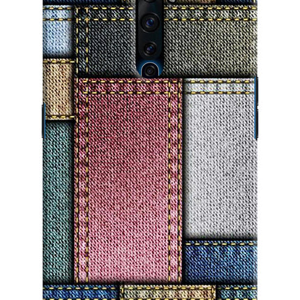 Multicolor Jeans Oppo Reno2 Z Hard Case Back Cover by Casekaro
