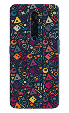 Geometric Abstract Oppo Reno2 Z Hard Case Back Cover by Casekaro