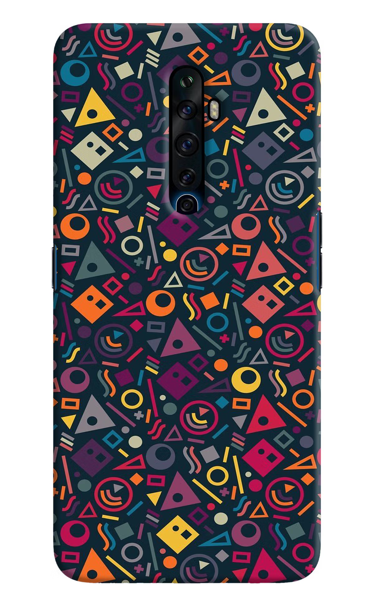 Geometric Abstract Oppo Reno2 Z Hard Case Back Cover by Casekaro