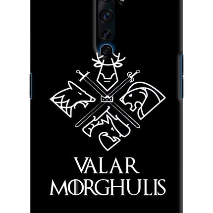 Valar Morghulis | Game Of Thrones Oppo Reno2 Z Hard Case Back Cover by Casekaro