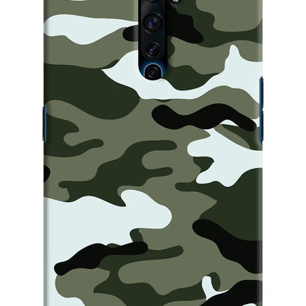Camouflage Oppo Reno2 Z Hard Case Back Cover by Casekaro