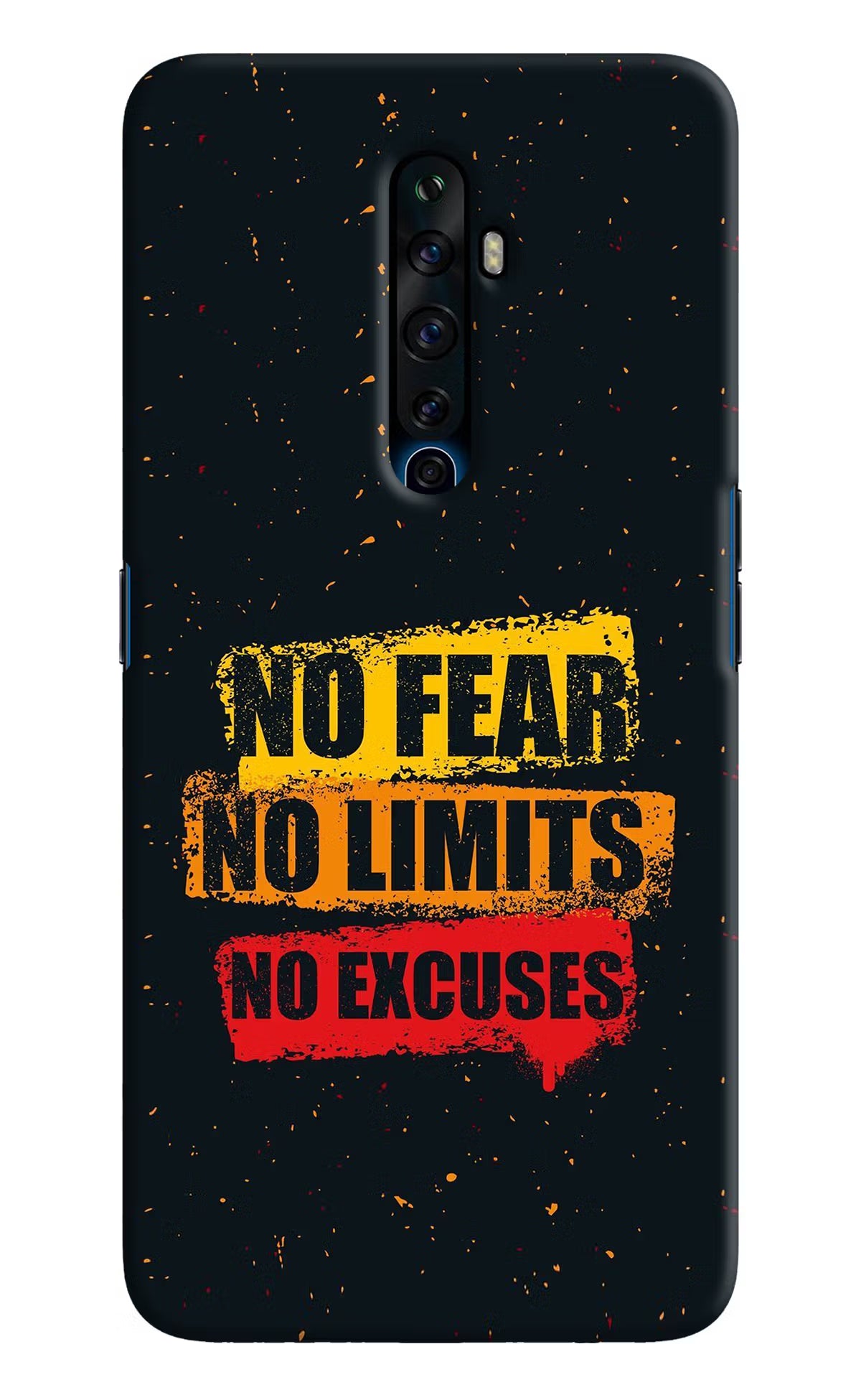 No Fear No Limits No Excuse Oppo Reno2 Z Hard Case Back Cover by Casekaro