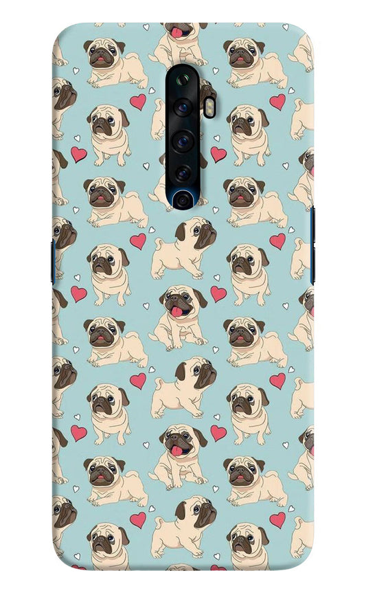 Pug Dog Oppo Reno2 Z Hard Case Back Cover by Casekaro
