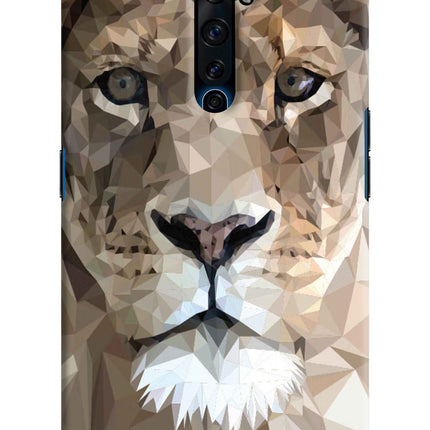 Lion Art Oppo Reno2 Z Hard Case Back Cover by Casekaro