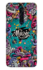 Music Graffiti Oppo Reno2 Z Hard Case Back Cover by Casekaro
