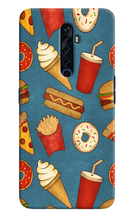 Foodie Oppo Reno2 Z Hard Case Back Cover by Casekaro