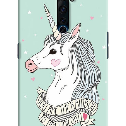 Unicorn Wallpaper Oppo Reno2 Z Hard Case Back Cover by Casekaro