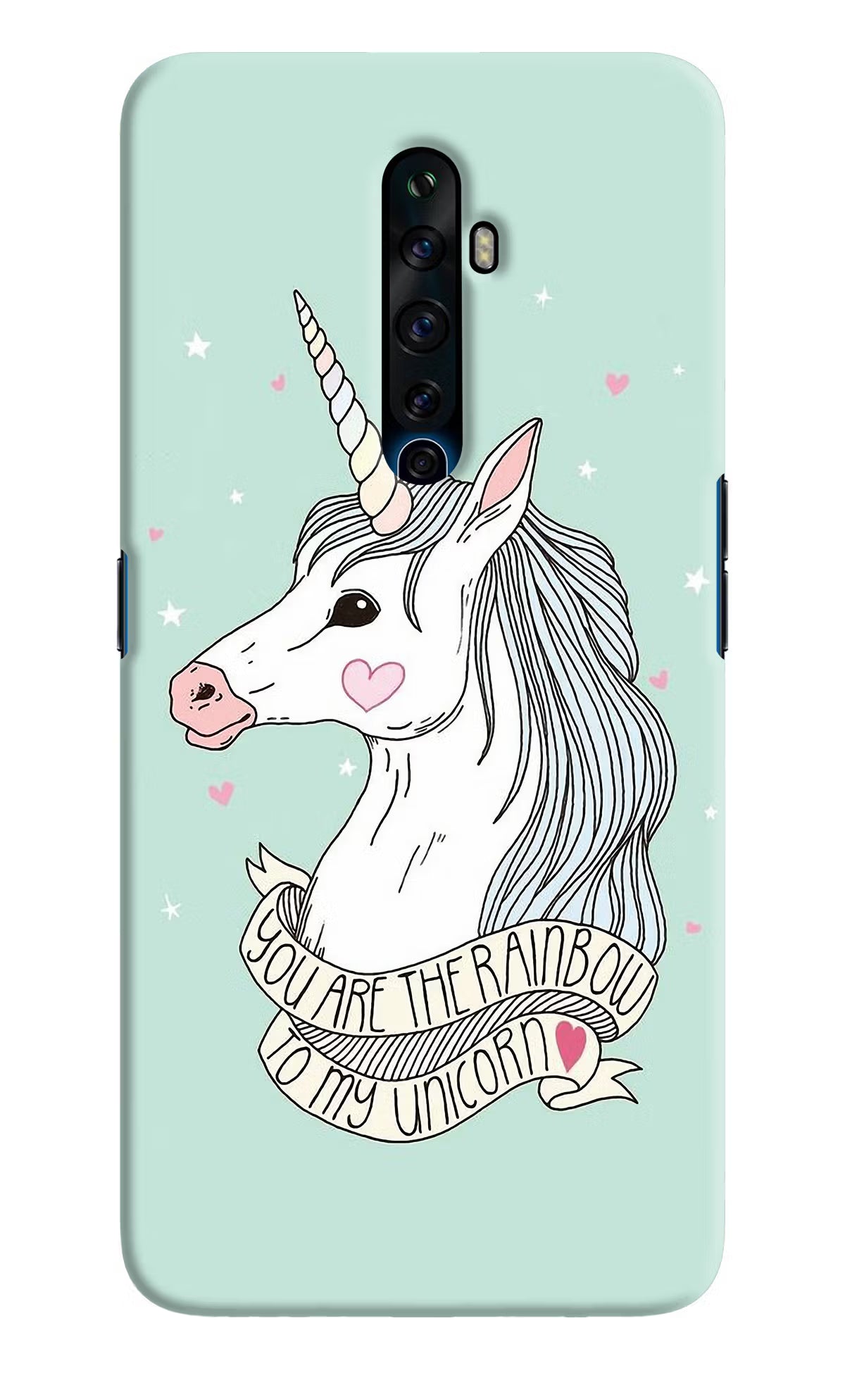 Unicorn Wallpaper Oppo Reno2 Z Hard Case Back Cover by Casekaro