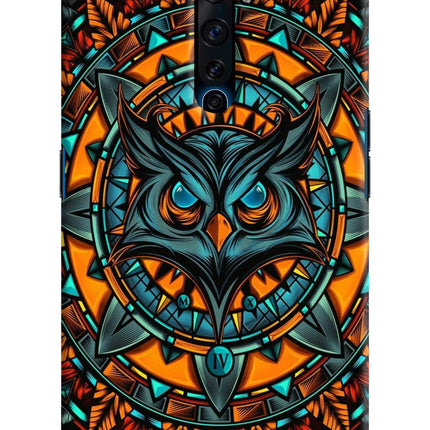 Angry Owl Art Oppo Reno2 Z Hard Case Back Cover by Casekaro