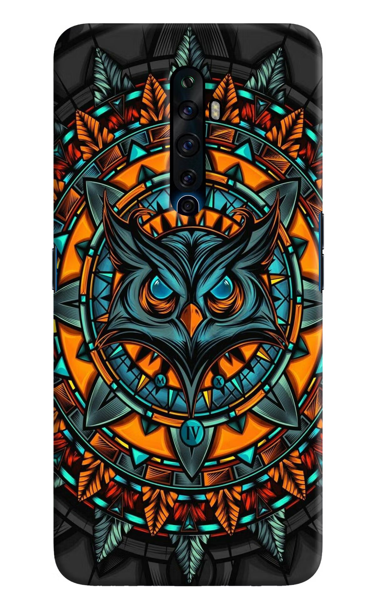 Angry Owl Art Oppo Reno2 Z Hard Case Back Cover by Casekaro