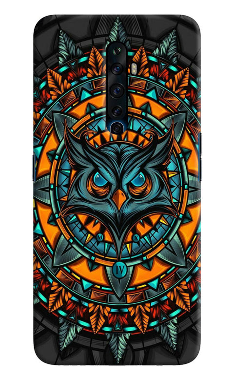 Angry Owl Art Oppo Reno2 Z Back Cover