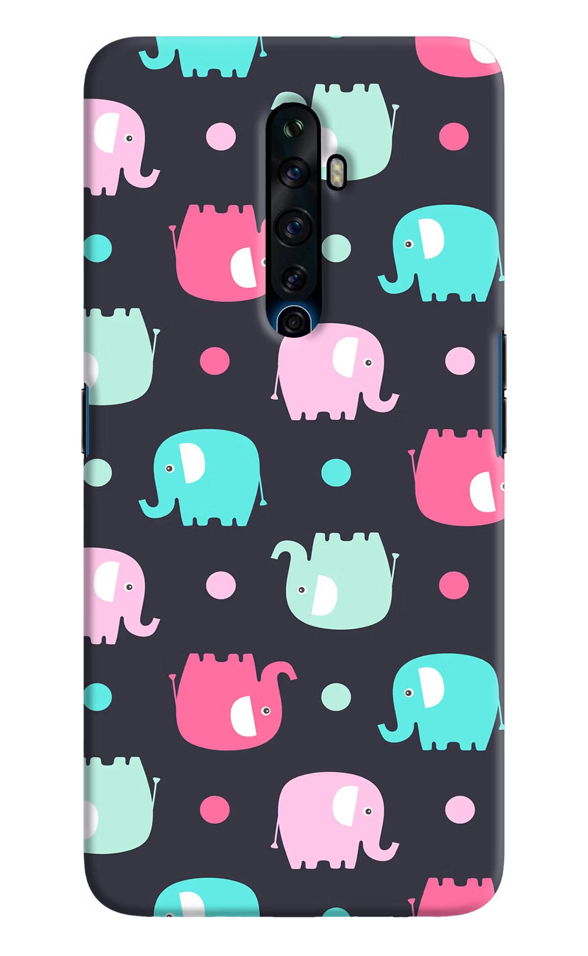 Elephants Oppo Reno2 Z Hard Case Back Cover by Casekaro