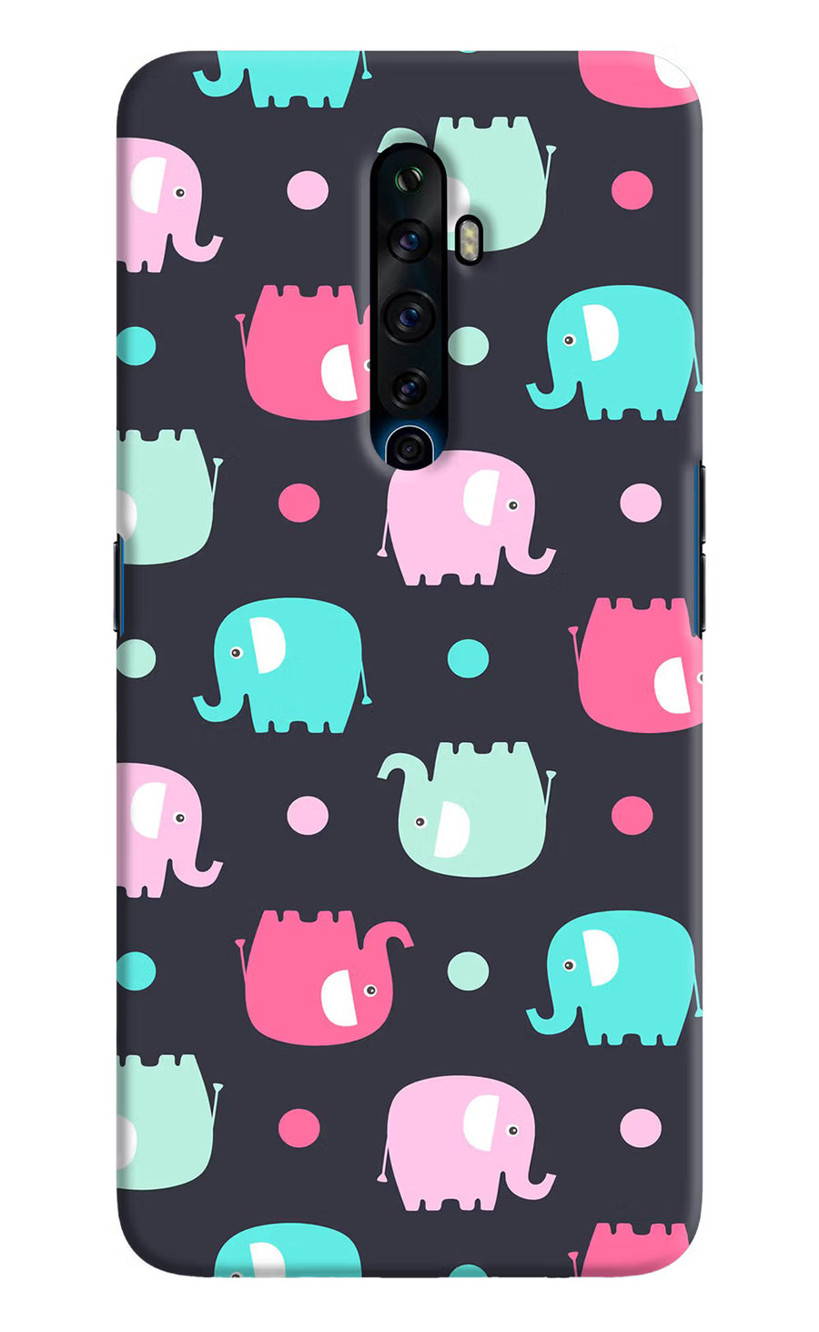 Elephants Oppo Reno2 Z Back Cover, Hard case