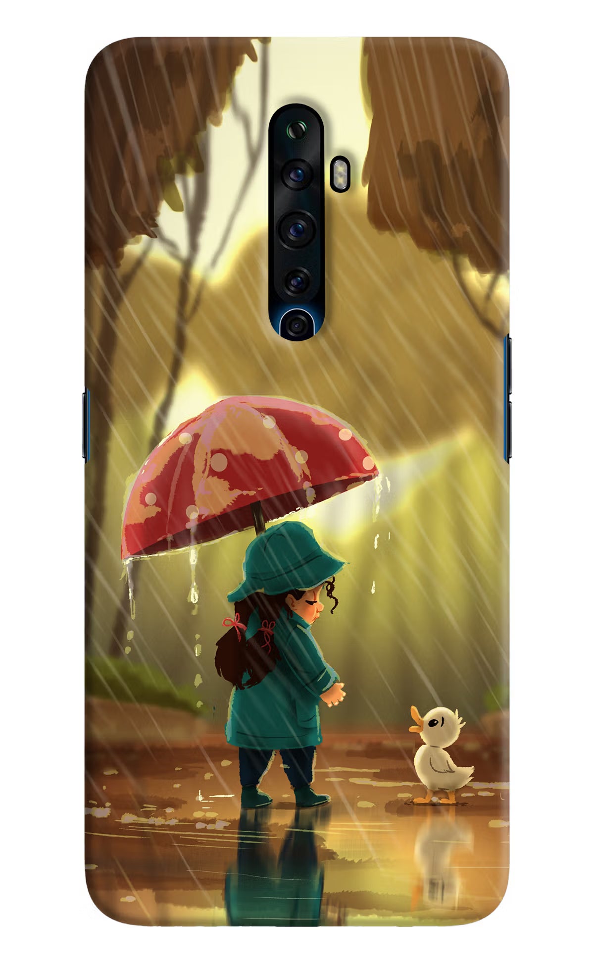 Rainy Day Oppo Reno2 Z Hard Case Back Cover by Casekaro