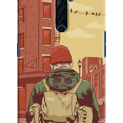 Adventurous Oppo Reno2 Z Hard Case Back Cover by Casekaro