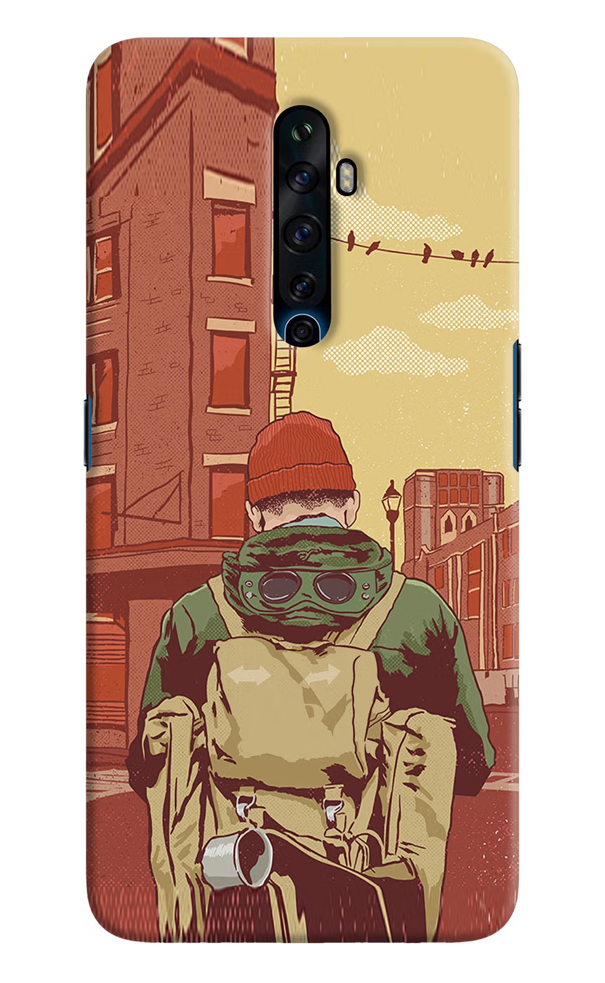 Adventurous Oppo Reno2 Z Hard Case Back Cover by Casekaro