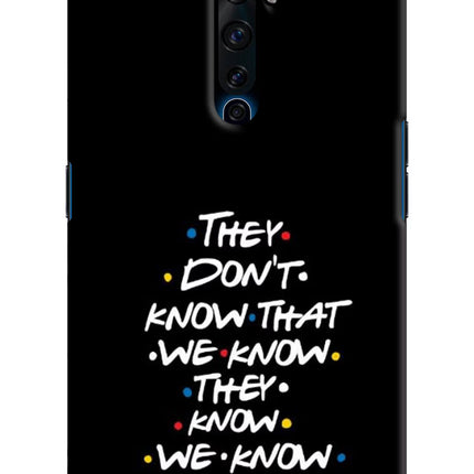 FRIENDS Dialogue Oppo Reno2 Z Hard Case Back Cover by Casekaro