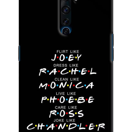 FRIENDS Character Oppo Reno2 Z Hard Case Back Cover by Casekaro