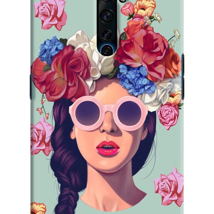 Pretty Girl Oppo Reno2 Z Hard Case Back Cover by Casekaro
