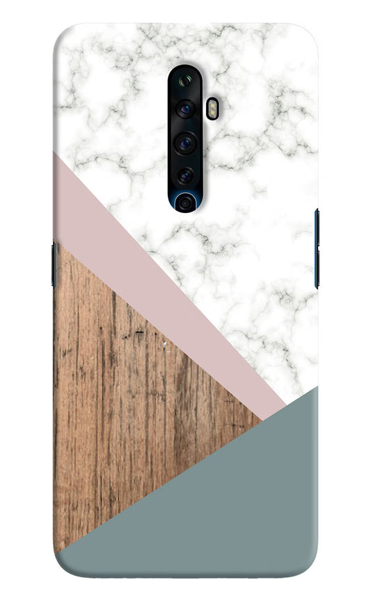 Marble wood Abstract Oppo Reno2 Z Hard Case Back Cover by Casekaro