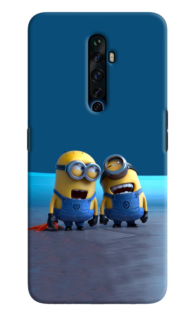 Minion Laughing Oppo Reno2 Z Hard Case Back Cover by Casekaro