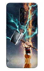 Thor Hammer Mjolnir Oppo Reno2 Z Hard Case Back Cover by Casekaro