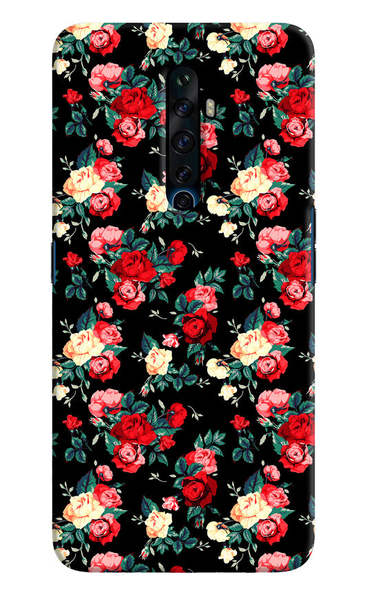 Rose Pattern Oppo Reno2 Z Hard Case Back Cover by Casekaro