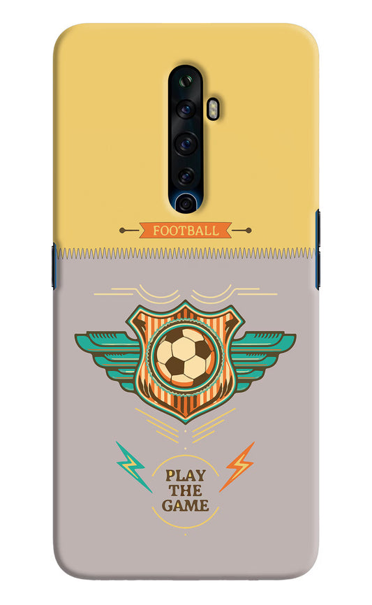 Football Oppo Reno2 Z Hard Case Back Cover by Casekaro