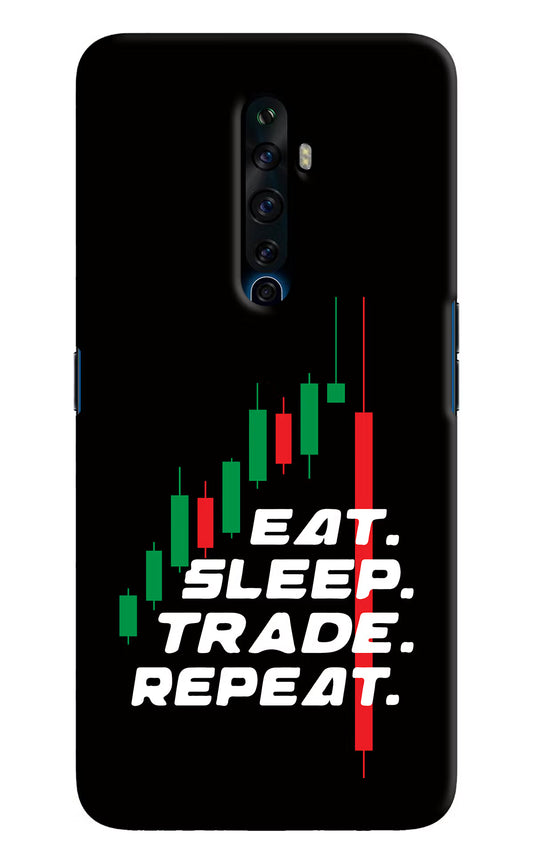 Eat Sleep Trade Repeat Oppo Reno2 Z Hard Case Back Cover by Casekaro
