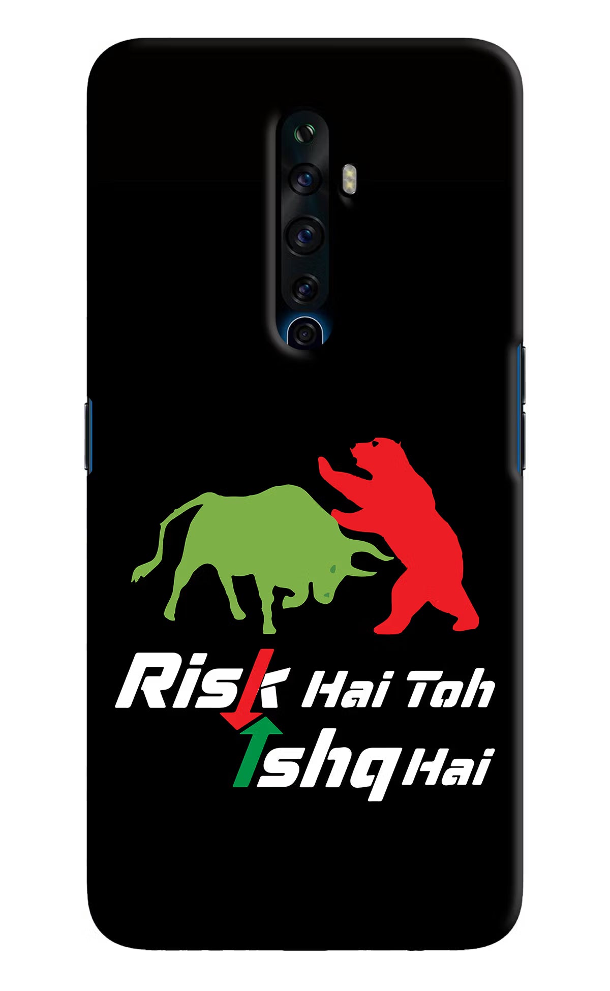 Risk Hai Toh Ishq Hai Oppo Reno2 Z Hard Case Back Cover by Casekaro